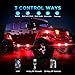 Ainostone Rock Lights for Trucks 10 Pods RGB LED Rock Lights with Bluetooth APP/Remote Control Music Mode Extension Cords Underglow Lights IP68 Waterproof Neon Light Kits for Car Jeep Offroad Pickup