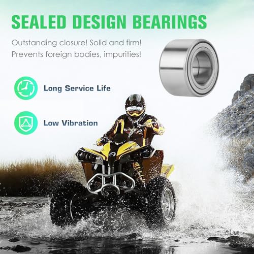 Youxmoto Eixo CV dianteiro + traseiro e kit de rolamento de roda adequado para Yamaha Grizzly 700 20
