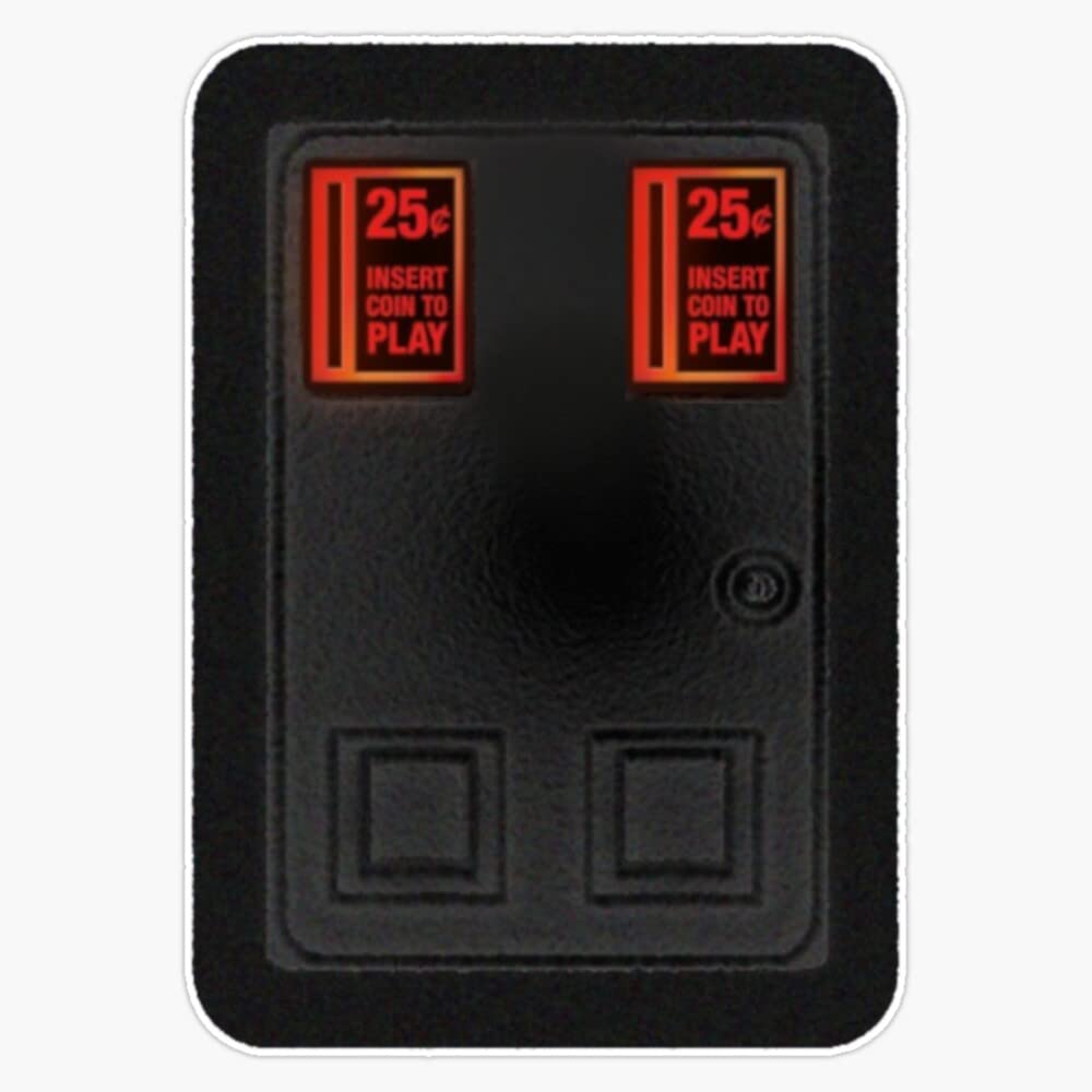 VHV Arcade Coin Door V2 Sticker Vinyl Waterproof Sticker Decal Car Laptop Wall Window Bumper Sticker 5inch VHV-CRYPTO-STICKERS-4620