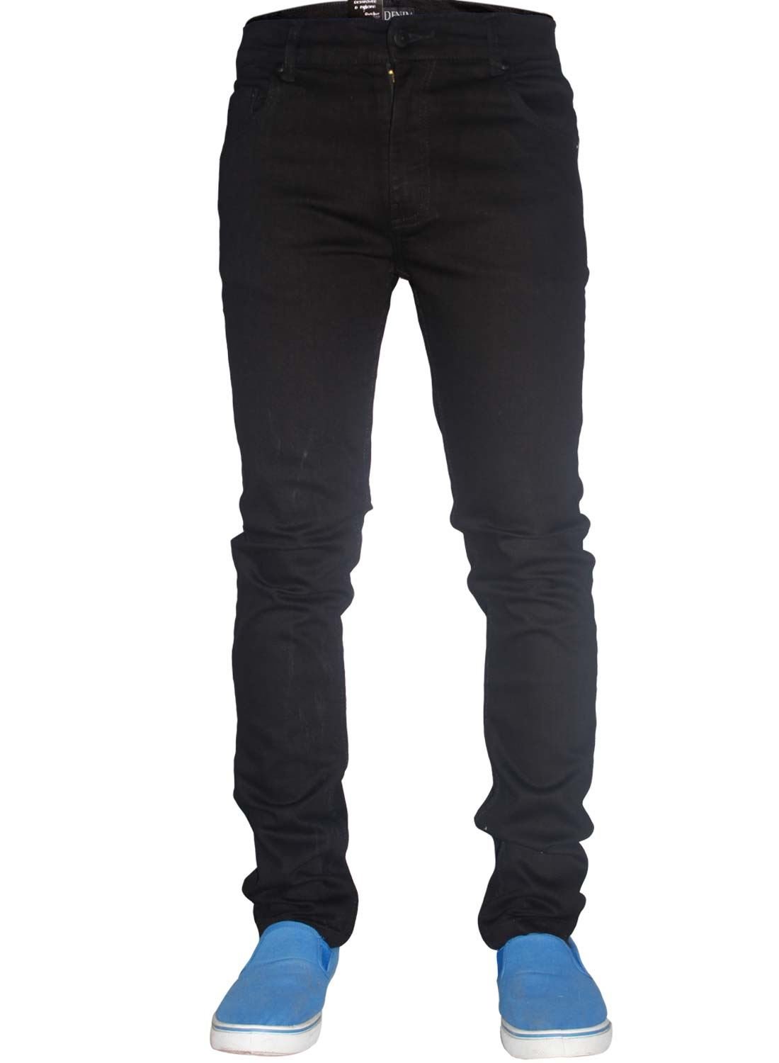 G-72 Denim Men's Black G-72 Stretch Skinny Slim Fit Denim Jeans Cotton Pants (40W / 30L, )