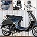 Lorababer Scooter Sport Bikes Portaequipajes Trasero Sissy Bar Respaldo Cojín del Asiento Trasero del Pasajero Compatible con P.iaggio Vespa Sprint Primavera 150 2017 2018 2019 2020 2021