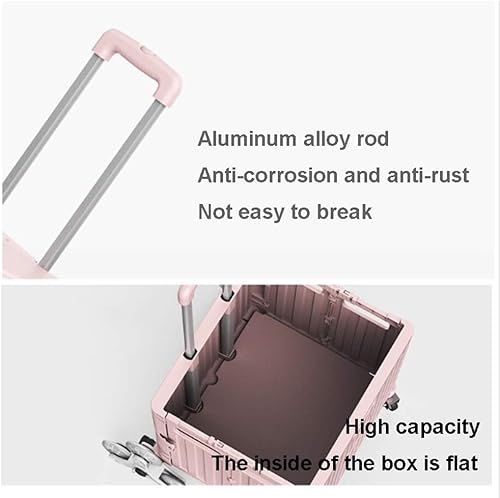 Miniatura 6 de Carro plegable con ruedas ASN 8 ruedas plegable carrito utilitario plegable portátil carrito de compras, caja plegable para subir escaleras