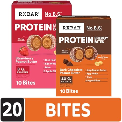 Image of RXBAR Protein Energy Bites, Gluten Free Energy Snacks, Protein Snacks, Variety Pack (20 Bites)
