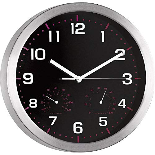 Preisvergleich Produktbild Mebus 41882 schwarz Quarz-Wanduhr