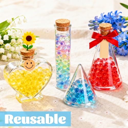 ASelected 50.000 Stück Wasserperlen, Bunte Water Beads, Wiederverwendbare Wasserperlen für Pflanzen, Vase Füllstoff und Deko