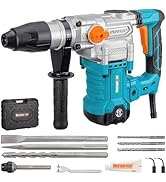 Berserker 1-9/16" SDS-Max Heavy Duty Rotary Hammer Drill with Vibration Control,Safety Clutch,13 ...