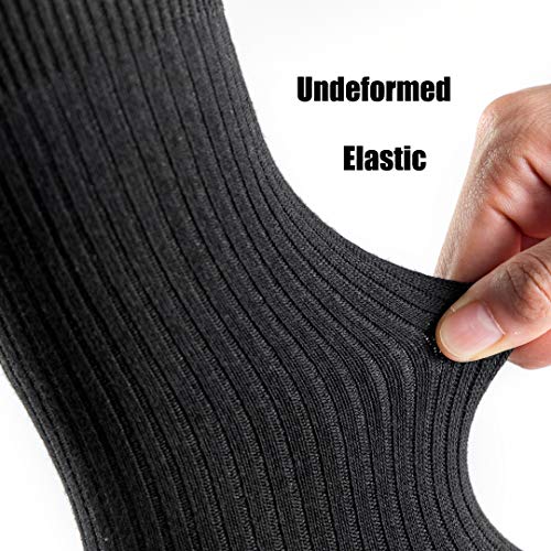 Smithking Comfy Quality Soft Breathable PURE Cotton Socks for Men Women 6 pack Calf Socks Casual Socks4
