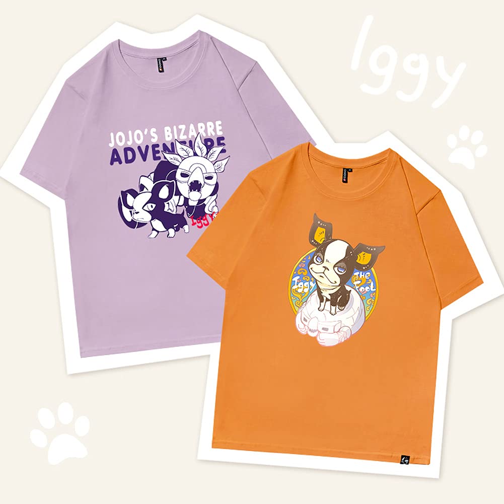 Amazon.co.jp: ジョジョの奇妙な冒険 Tシャツ イギー 半袖 夏服 肌着
