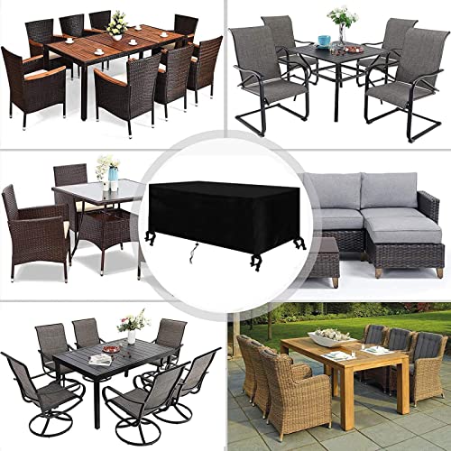 Gartenmöbel Abdeckung 300x250x105cm Abdeckplane Gartenmöbel 420D Oxford Wasserdicht UV-beständig Schutzhülle Terrasse… – Bild 8