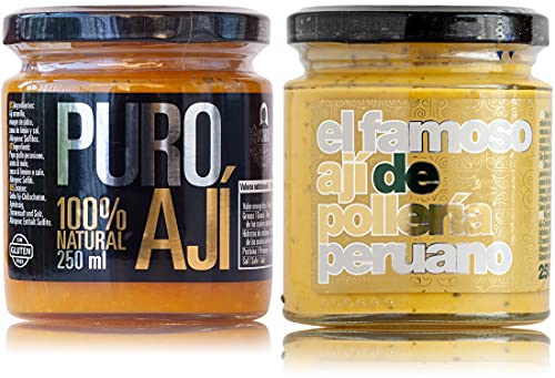 Puro ají amarillo y ají de pollería | Pack Ahorro | 100% naturales | Sin aditivos ni conservantes | Sin gluten | Apto para veganos Cover
