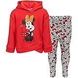 Disney Conjunto de 2 Piezas de Sudadera con Capucha y Legging de Felpa con Volantes de Minnie Mouse para Bebé Niña Rojo
