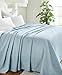 SUPERIOR Diamond Weave Blanket, 100% Cotton Cover for Home, Couch, Bed, Soft, Warm Blankets, Boho Aesthetic, Comfy, Cozy, and Cute Covers, Decorative Bedding Essentials, California King, Aqua