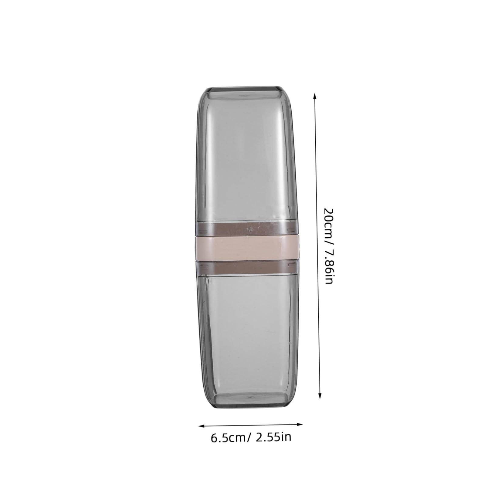5 Piezas Estuche Portátil para Cepillo de Dientes de Viaje Caja Reutilizable para Almacenamiento de Pasta y Cepillo Material Pet y Abs Compacto y Ligero para Viajes Oficina y