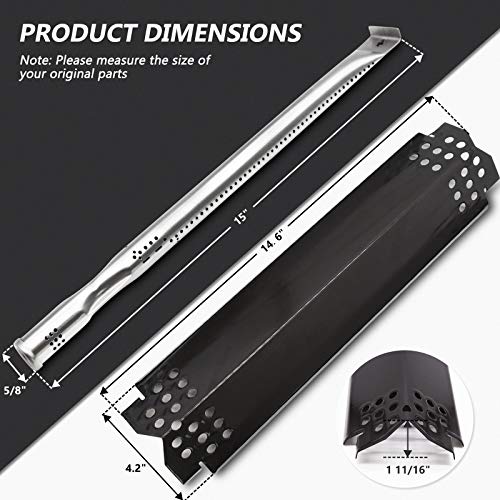 Grill Replacement Parts For Nexgrill 720-0896 720-0882A 720-0896B 720-0896E 720-0925, Heat Plates Shield Flame Tamer Grill Burner Pipe Tube Ignitor Parts For Nexgrill 5 Burner 720-0882A Grill #TOP2