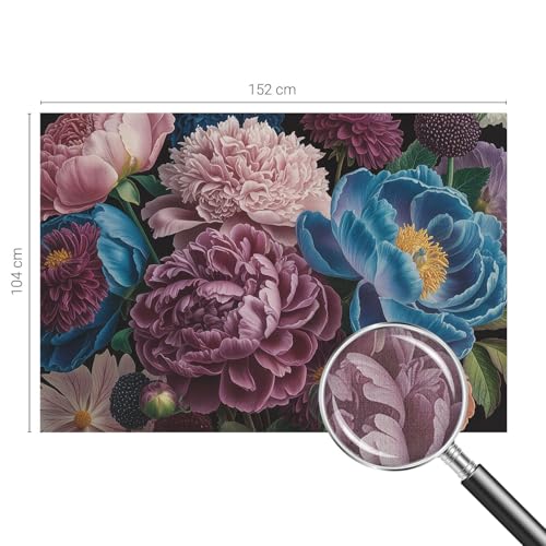 Fotomural autocolante flores coloridas para tapar manchas en pared 5