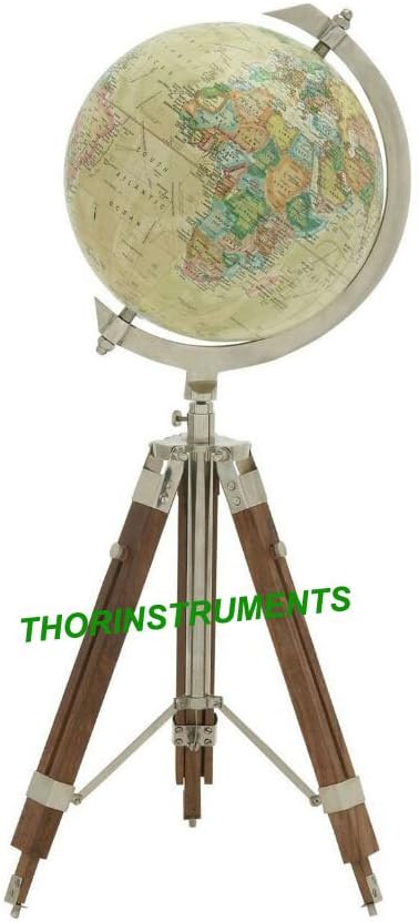 Vintage Style World Nautical Globes Table Top Office Globe With Stand Rustic Vintage Home Decor Gifts Office Decor Globe Uesd by Adults Age 30 Years