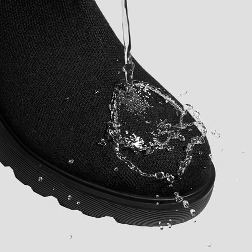 VIVAIA Eduarda Women's Wool Knee High Boots, Round Toe Platform Wedge Chunky Boots, Comfortable Warm for Fall Winter4