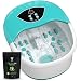 4 in 1 Foot Spa Massager Set For Home With 4 Massage Rollers - Temperature & Heat Control- Bubble Maker- Intense Vibration - Pedicure - Instant Foot Stress Relief Spa - Includes Tea Tree Oil Foot Soak