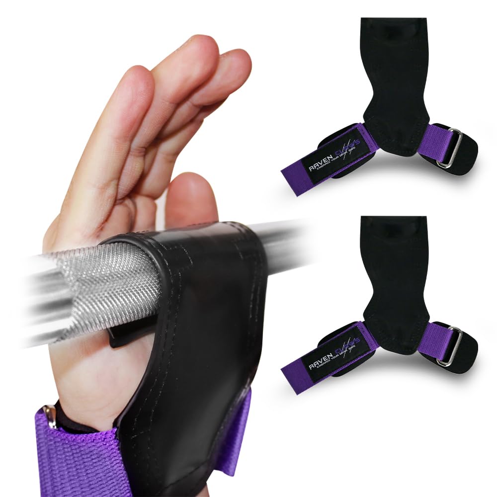 RAVEN CLAWS Weightlifting Rubber Wrist Straps - One Size Fits All for Men/Women - DURABLE Rubber - Enhance Grip - Perfect Straps for Powerlifting, Bodybuilding, Exercise
