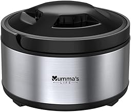Mumma's LIFE 1500ML Thermoware Casserole for Roti Hot Case | Stainless Steel Double Wall Insulated Hot Pot with Lid – 1500ml Hot Box for Chapati, Meals & Curries (Set of 1)