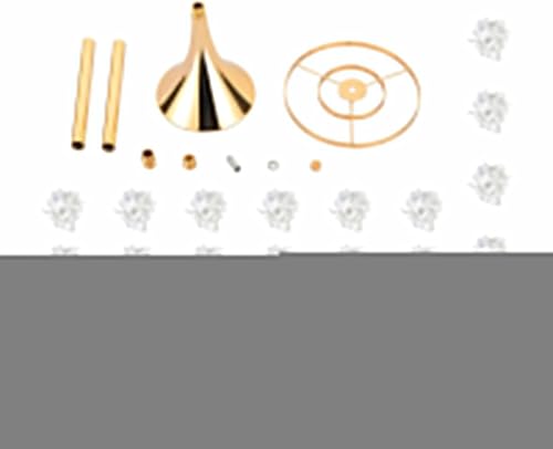 Miniatura 9 de Jarrón de cristal dorado de 2 piezas, 21.9 pulgadas, soporte de flores de cristal acrílico, arreglo de mesa, mesa de boda, decoración de flores para