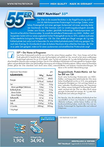 FREY Nutrition - Barretta proteica da 55 pezzi, 20...