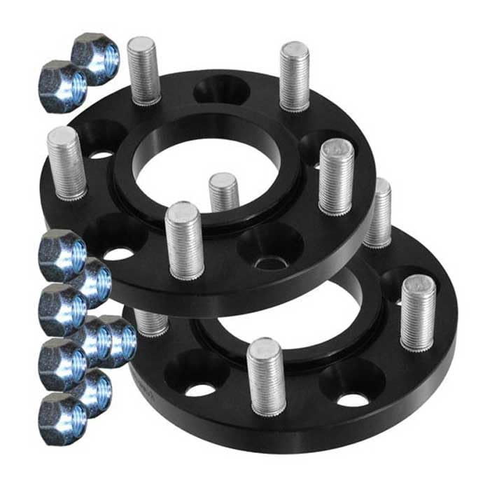 SCC Spurverbreiterungen Spurplatten 2x25mm 5x112-14139BWS kompatibel mit Volkswagen Transporter T2 Transporter T3