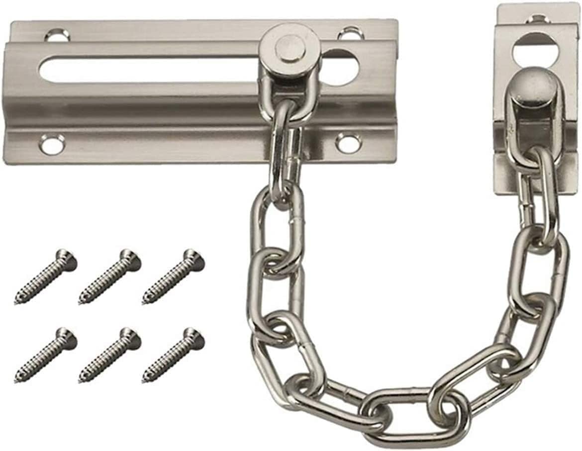 LKLNKVL door chain, Home Safety Latch Chain Door Guard Security Lock Anti-Theft Hardware