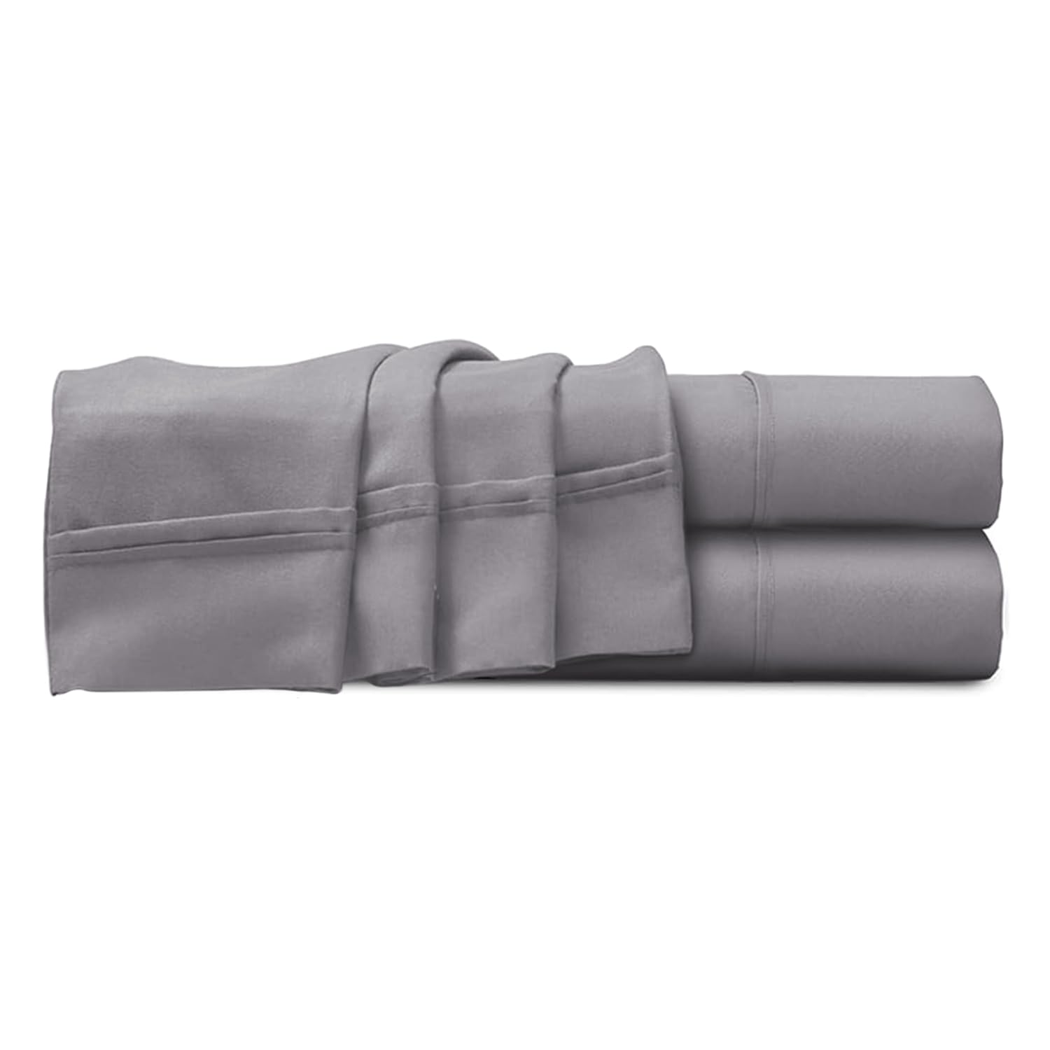 Imperial Rooms Flat Sheet Super King 200 Thread Count 100% Egyptian Cotton 2 Pack Soft Bed Top Grey Sheets Hotel Quality โ image 1