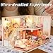 Flever Dollhouse Miniature DIY House Kit Creative Room with Furniture for Romantic Valentine's Gift (Blossom Stories)