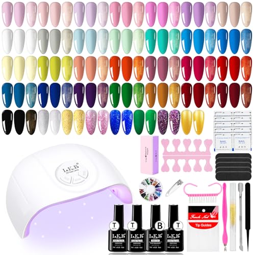 Gel Nail Polish Kit with UV Light, ARCWEISSO 36 Colors