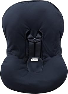 JYOKO Kids Universal Padded Cover Liner for Baby car seat Gr 0/100% Cotton Made (Compatible with Maxi COSI, Chicco, Britax and More) (Black Series)