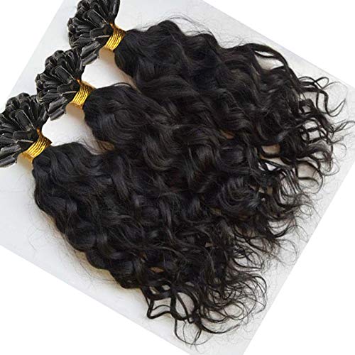 Brazilian Remy Hair U Tip Hair Extensions Water Wave Hair Extensions 1g/strands 100strands/Lot Natural Color For Women (8inch 100strands, Color #2)