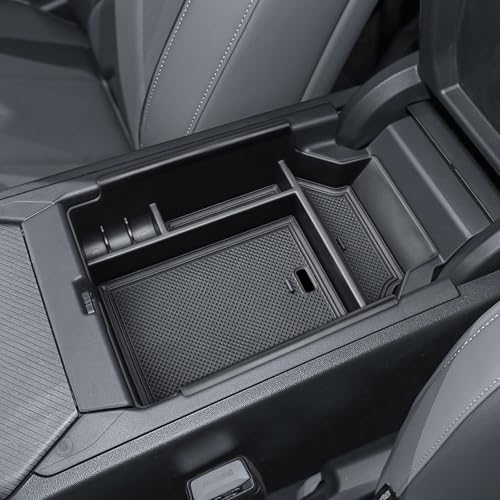 HGWEI Center Console Organizer Compatible with 2025 2026 BMW X3 Interior Accessories, X3 30 xDrive/ X3 M50 xDrive Middle Armrest Storage Box Secondary Compartment Pallet Insert Tray, Black