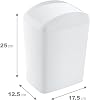 Smartware Software Trash Rotary Cover 5 LT WHITE