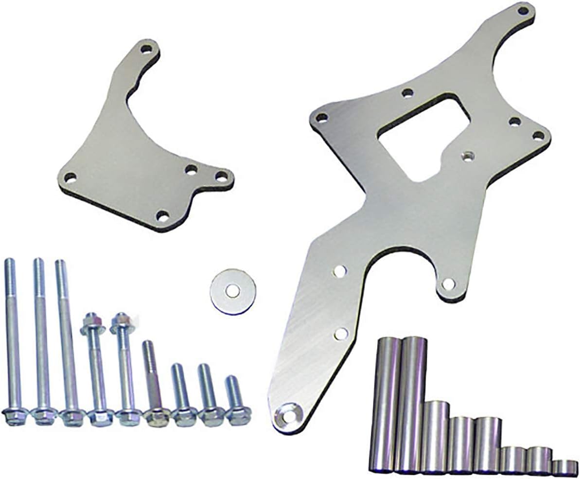 LS Engine Serpentine Bracket Kits Replacement for 4.8L 5.3L 6.0L 6.2L Truck & SUV Alternator & Power Steering Pump (Swap Conversion)