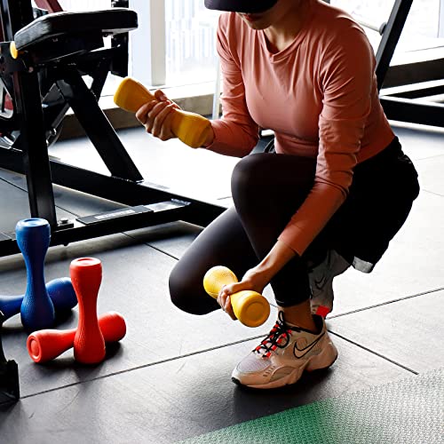 ZERRO Kurzhantel 2er Set mit Hantelständer 1 kg, 1,5 kg, 2 kg Fitness Hanteln für Frauen Damen zu Hause, Farbe:Hantelset 2 x 1KG