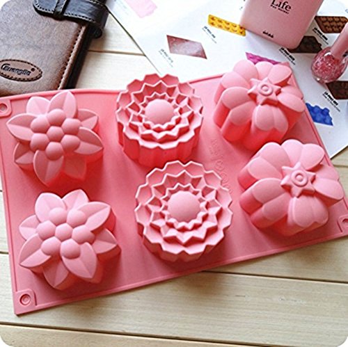 Longzang Craft Silicone Soap Mold for Cake Chocolate Ice Tray Panna Cotta Pudding Jello Shot Candy Baking (xj205)