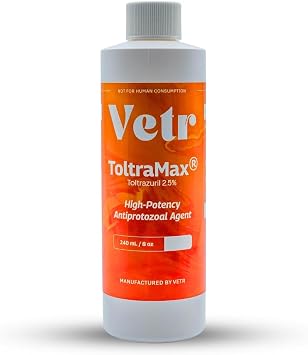 Toltrazuril 2.5% for Horses, Dogs, Cats, 240mL/8 Ounce, for Non-Food Chain Animals, Peanut Butter