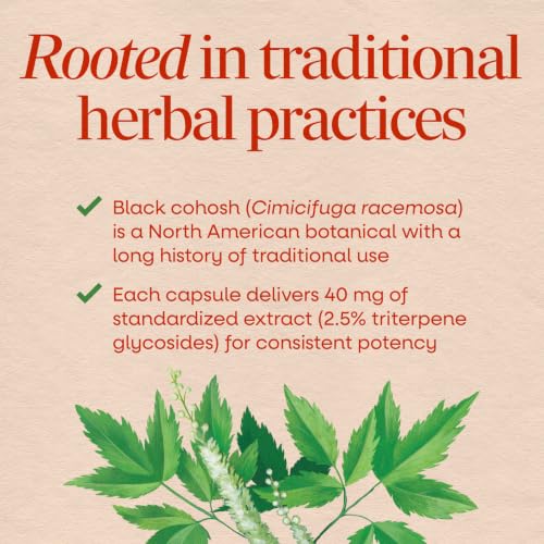 Nature's Way Black Cohosh, Menopause Support Supplement for Women*, 120 ct - image 3