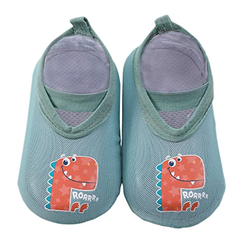 Infant Toddler Shoes Cartoon Soft Soled Non Slip Socks Baby Floor Shoes Socks Spring and Summer Floor Socks Baby (Green, 18-24 Months)