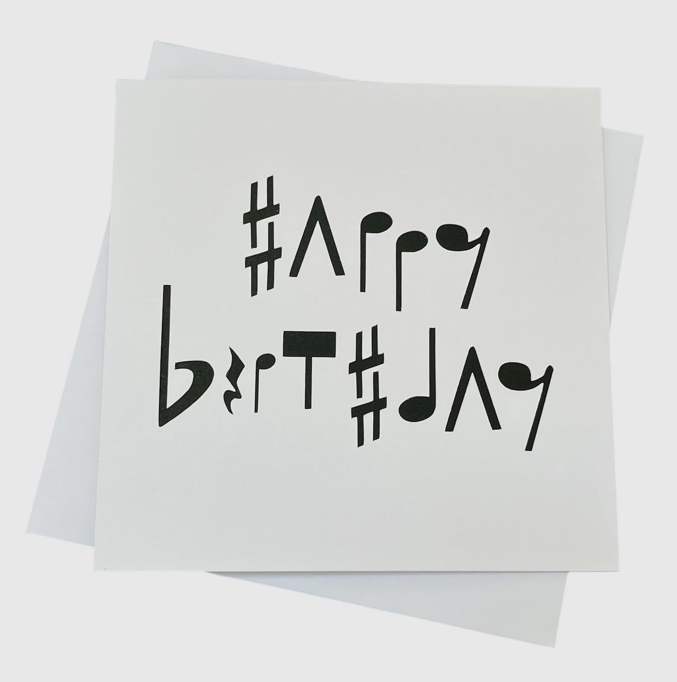 Music Birthday Card - Card for a Musician - Paper Cut Card