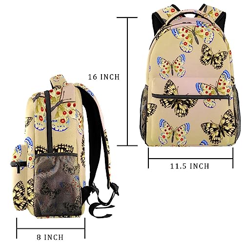 Sac à dos classique papillon confortable pour soulager le dos de l'ado