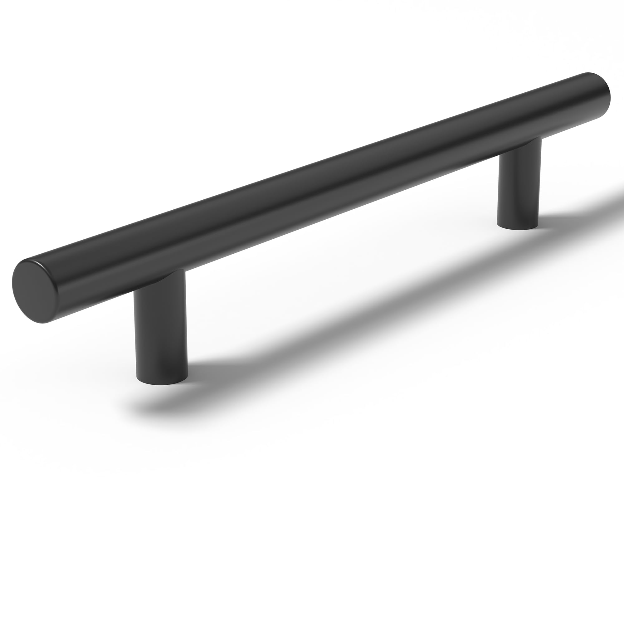 AwmnSrman Griffe für Küchenschränke Schrankgriffe Schwarz 128mm 1 Stück Edelstahl-Sprühfarbe Installation von schwarzen Löchern