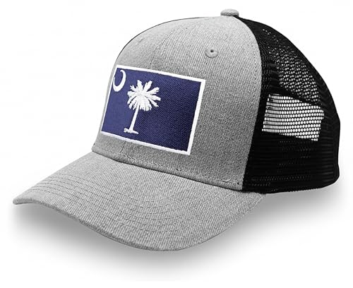 Image of International Tie State Hat for Men and Women, Adjustable Snapback Trucker Baseball Cap with Embroidered Patch