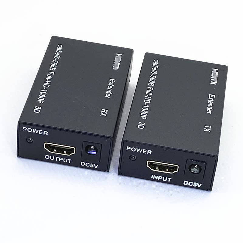 1080P FHD HDMI kompatybilny RJ45 60M przedłużacz rozdzielacz nadajnik i odbiornik Ethernet CAT 5E/6 TV PC Laptop HD TV
