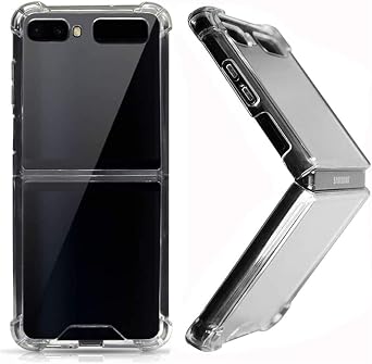 Clear Case for Galaxy Z Flip,Z Flip 5G Case,Ultra Thin Crystal Soft TPU Rubber Scratch Resistant Anti-Slip Phone Case for Samsung Galaxy Z Flip/Z Flip 5G Clear