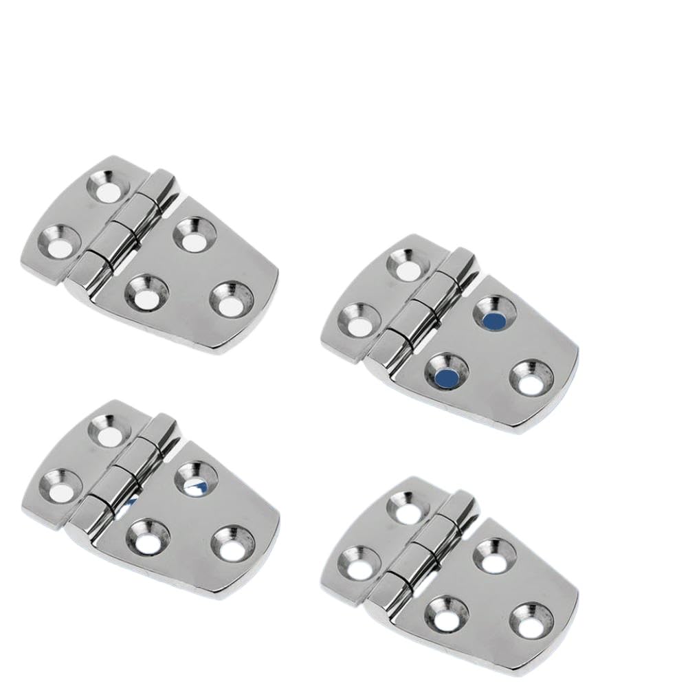 Wenzaucqk Onecolor 4Pcs Marine 316 Stainless Steel Hinge Short Side Door Hinge 57X38mm Compatible With Yacht Boat Rv Marine Door