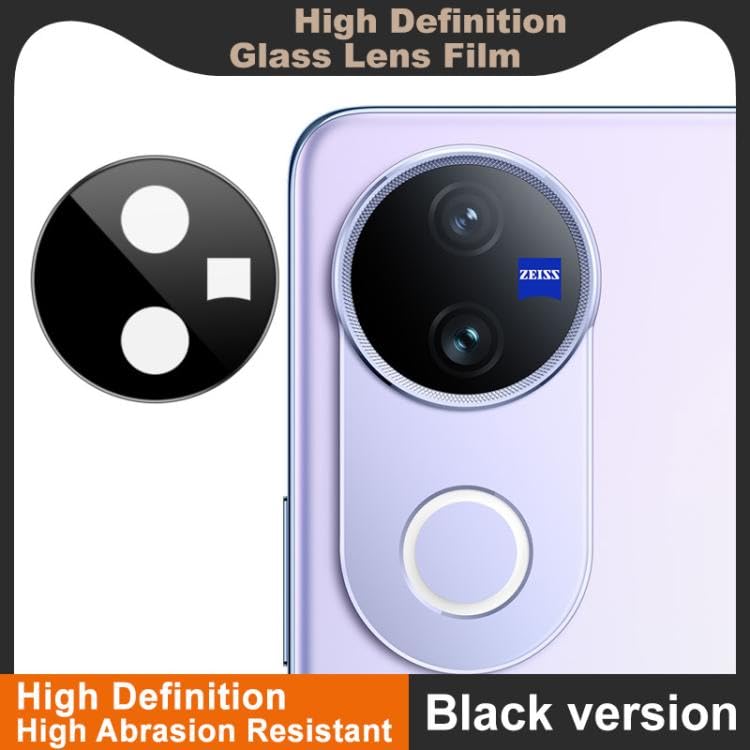 Image of ZARALA Glass Camera Lens Protector For V50E 5G / Vivo V50 5G [9H Hardness] [6D Lens Protector ] [Easy Installation] Black