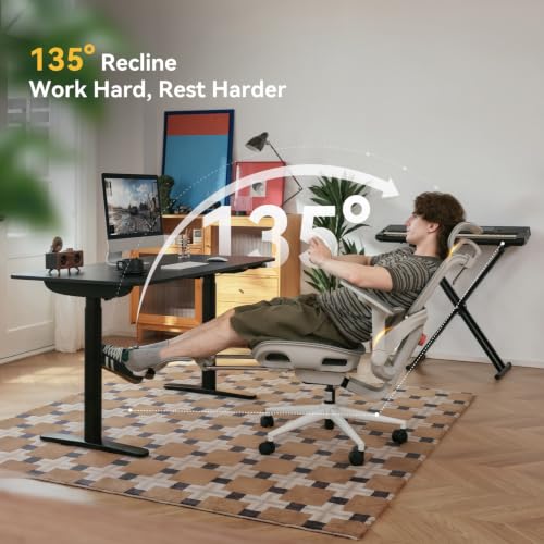 Image of SIHOO B300 Pro Ergonomic Office Chair with Footrest, 4D Lumbar Support
